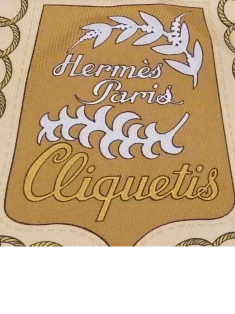 Auth HERMES Carre 90 Cliquetis Scarf Blue/Multicolor 100% Silk